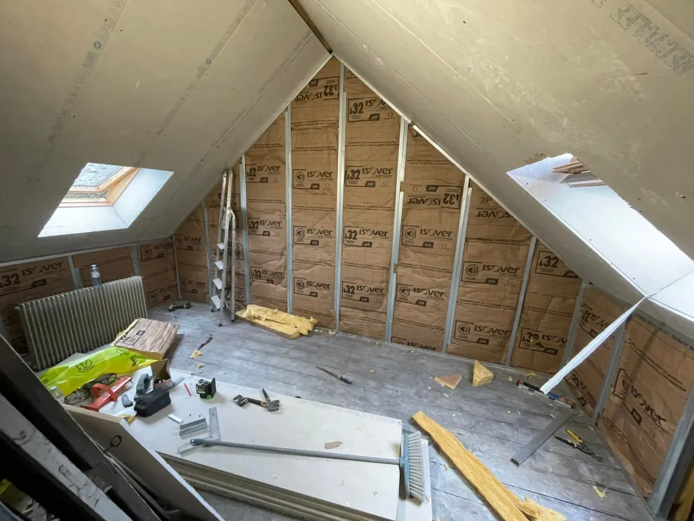 Isolation des combles - après