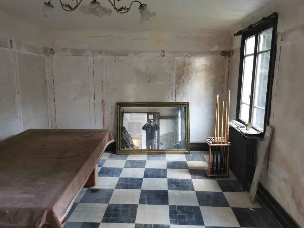 Réfection de mur - peinture - avant